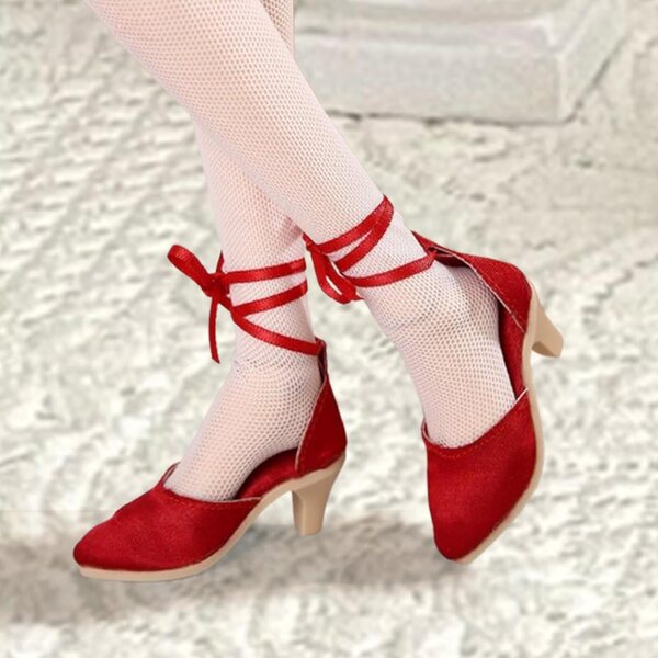 Qianly Scarpe con Tacco Alto in Scala 1:4 per Bambole Femminili Collezionabili