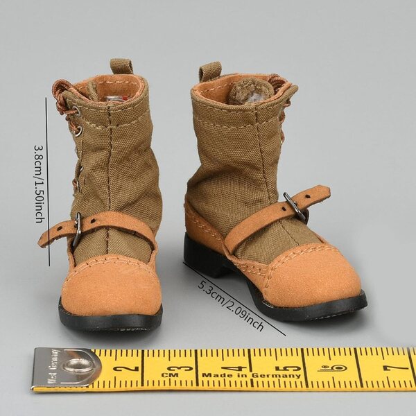 Dekorative PU-Lederstiefel für 1/6 Puppen – Zubehör für Sammelfiguren