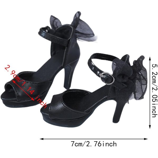 1/3 High Heel Schuhe für Puppen aus realistischem PU-Leder mit perfekter Passform
