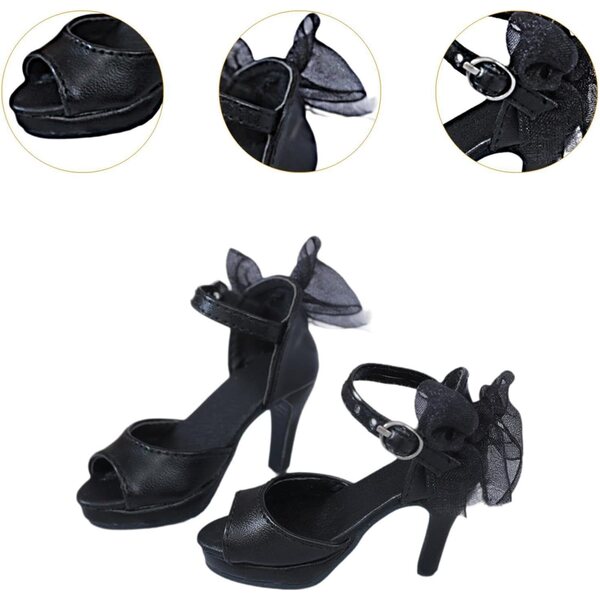 1/3 High Heel Schuhe für Puppen aus realistischem PU-Leder mit perfekter Passform