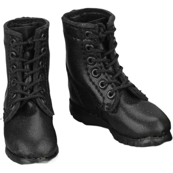 Harilla 1/6 Miniaturstiefel für 12'' Actionfiguren Freizeitstiefel mit Schnürsenkeln
