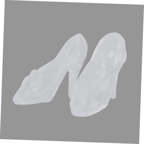 TOPBATHY 6 Mini-Slipper aus transparentem Vinyl mit hohem Absatz für Partys und Gastgeschenke