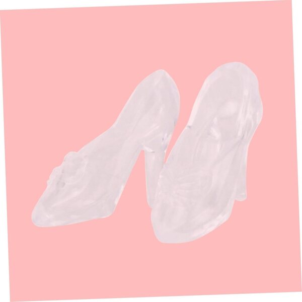 TOPBATHY 6 Mini-Slipper aus transparentem Vinyl mit hohem Absatz für Partys und Gastgeschenke