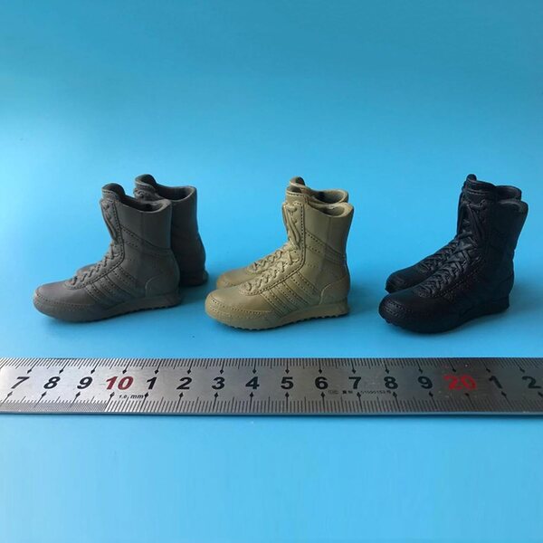 Gelbe Miniaturstiefel für männliche Actionfiguren im Maßstab 1:6 – EHJRE
