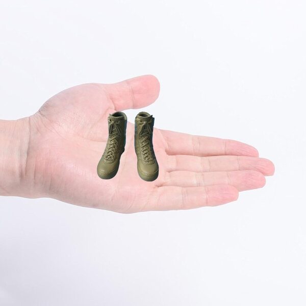 Gelbe Miniaturstiefel für männliche Actionfiguren im Maßstab 1:6 – EHJRE