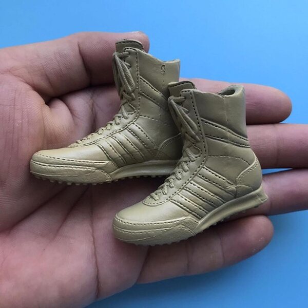 Gelbe Miniaturstiefel für männliche Actionfiguren im Maßstab 1:6 – EHJRE