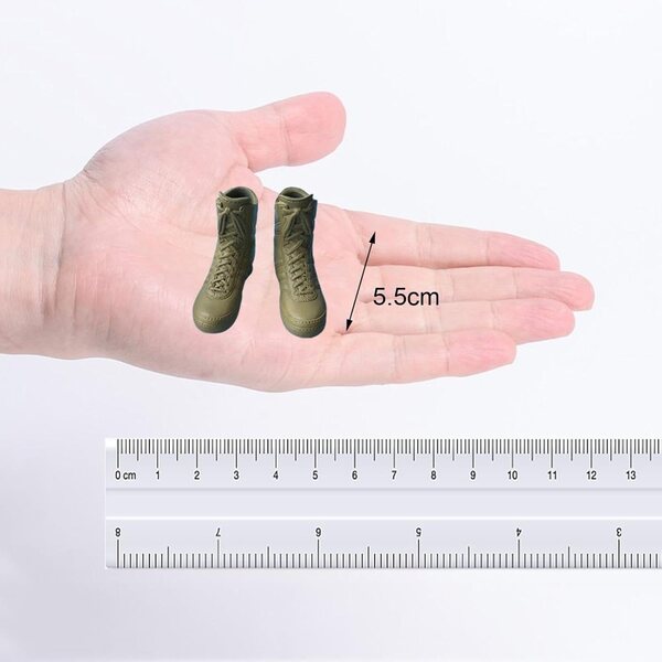 Gelbe Miniaturstiefel für männliche Actionfiguren im Maßstab 1:6 – EHJRE