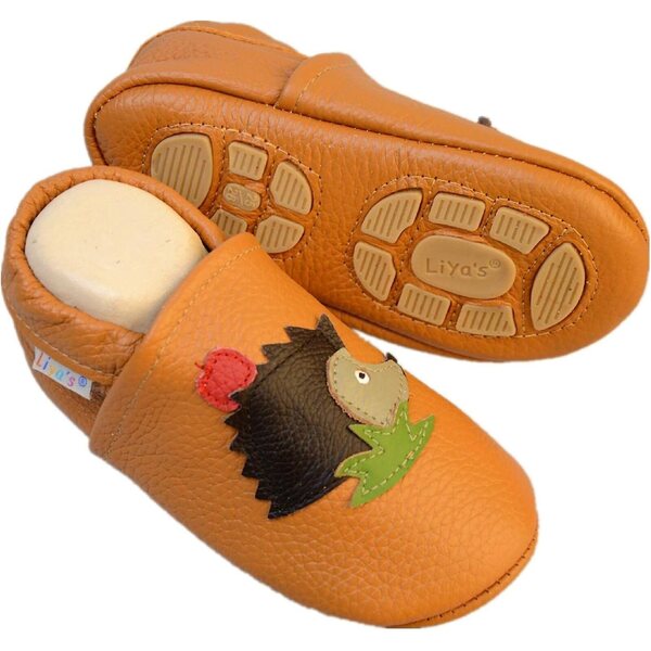Liya's Bambole in pelle giallo narciso taglia 19/20 scarpe morbide bimbi