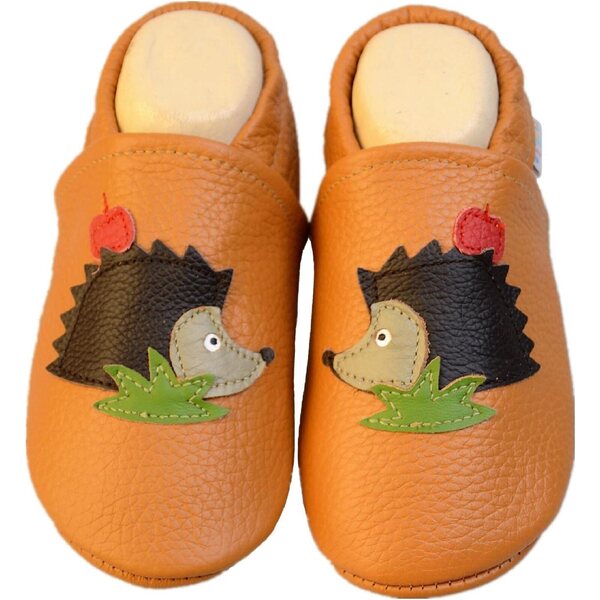 Liya's Narzissengelbe Lederpuppen, Größe 19/20, weiche Kinderschuhe