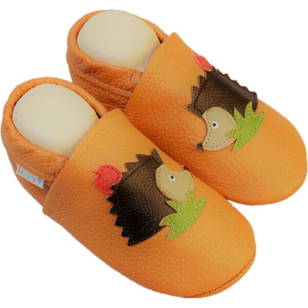 Liya's Narzissengelbe Lederpuppen, Größe 19/20, weiche Kinderschuhe