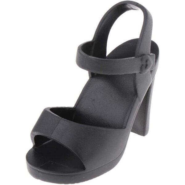Schwarze Jelly-Schuhe für BJD 1/4 Puppen, sommerliche lässige hohe Sandalen 45 cm