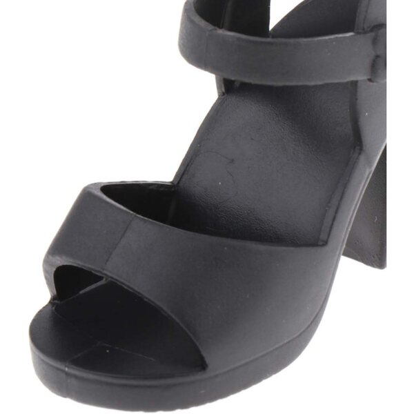 Schwarze Jelly-Schuhe für BJD 1/4 Puppen, sommerliche lässige hohe Sandalen 45 cm
