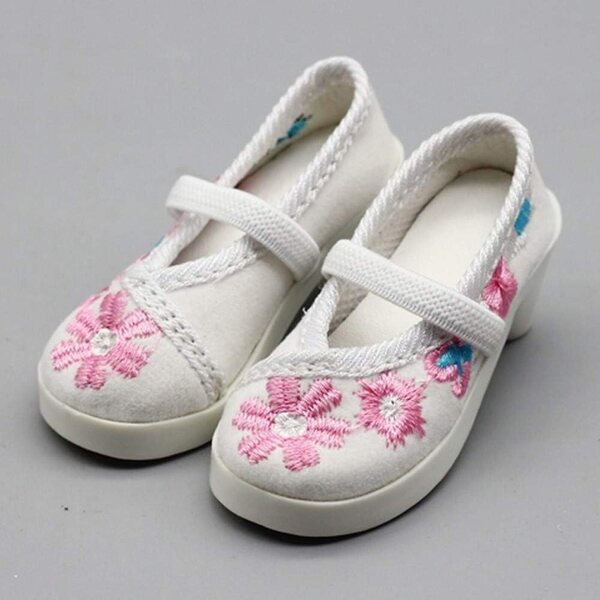 Gestickte Schuhe mit niedrigem Absatz für SD 1/3 60 cm Puppe – Uteruik Casual Accessoire