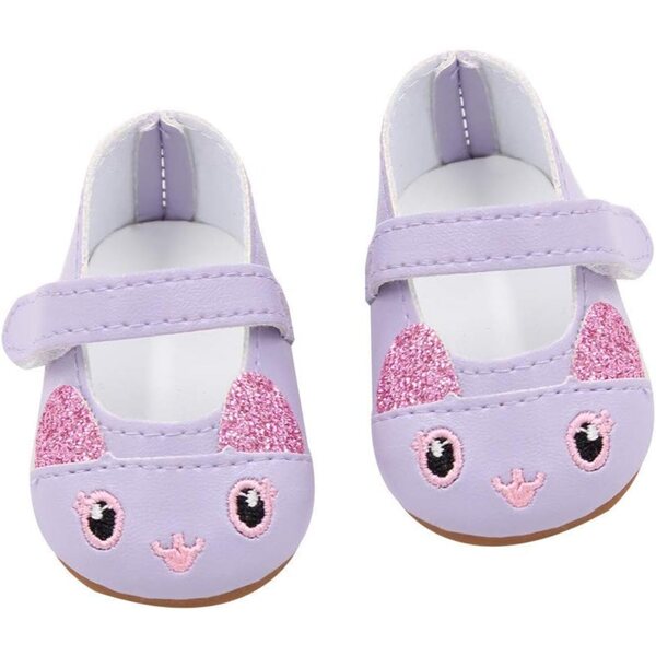 Flache Schuhe mit Hasenohren für 46 cm große Puppen, Uteruik-Freizeitaccessoire