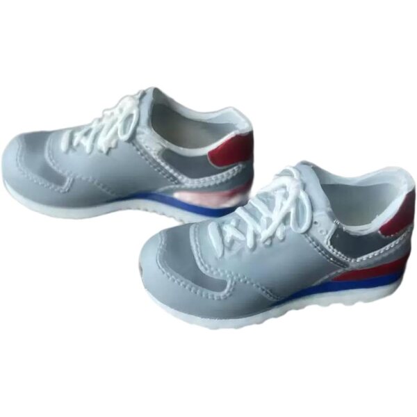 Sharplace Shoes Sneakers Miniatur 1/6 aus PVC, bequem und lässig im Retro-Stil, Grau