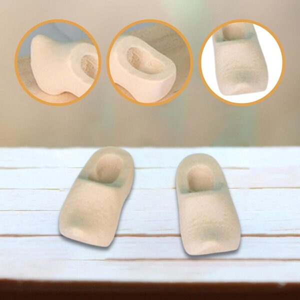 Handgefertigte Mini-Holzschuhe für Puppen – realistische Mikrolandschafts-Accessoires