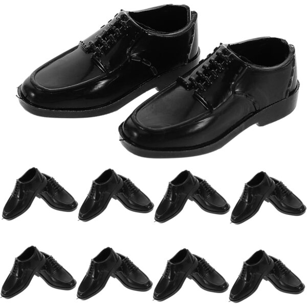 Schwarze Turnschuhe im Maßstab 1:6 für 11-Zoll-Puppen – Set mit 10 Paaren