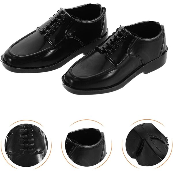 Schwarze Turnschuhe im Maßstab 1:6 für 11-Zoll-Puppen – Set mit 10 Paaren