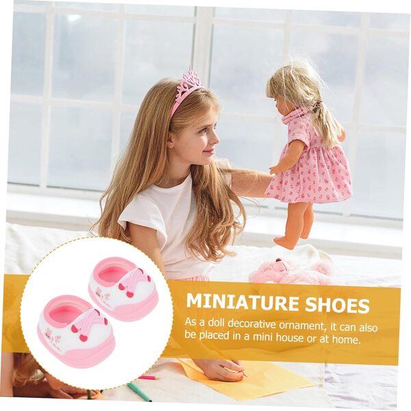 Miniaturschuhe für 20-cm-Puppen im Tierdesign – Prinzessinnen-Modeaccessoires
