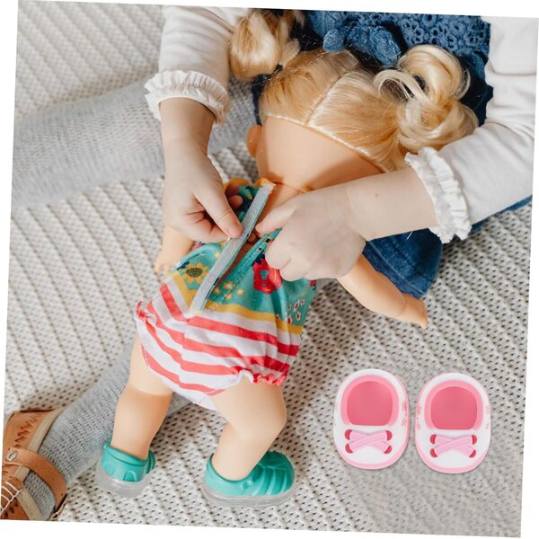 Miniaturschuhe für 20-cm-Puppen im Tierdesign – Prinzessinnen-Modeaccessoires