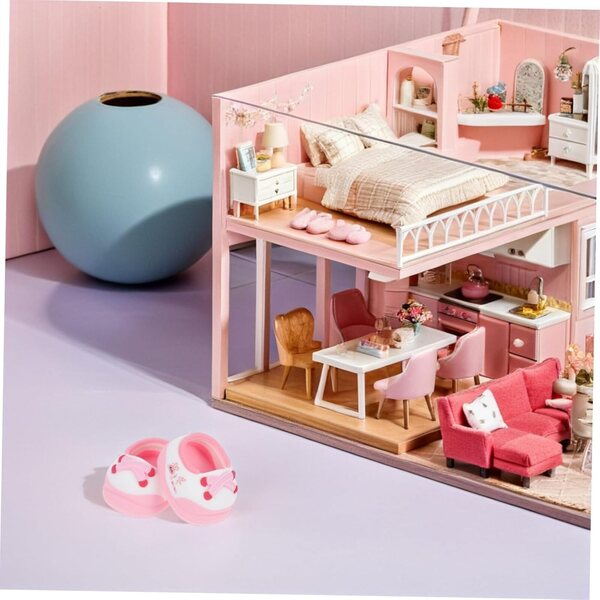 Miniaturschuhe für 20-cm-Puppen im Tierdesign – Prinzessinnen-Modeaccessoires