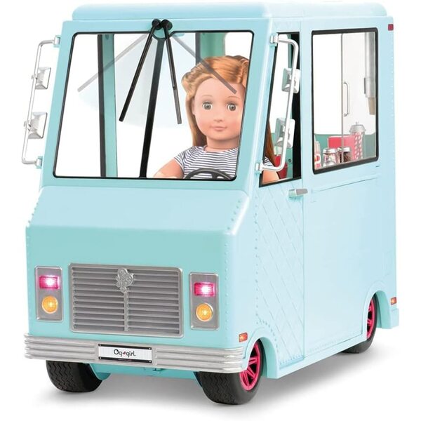Our Generation Camioncino dei Gelati con Oltre 100 Accessori e Musica