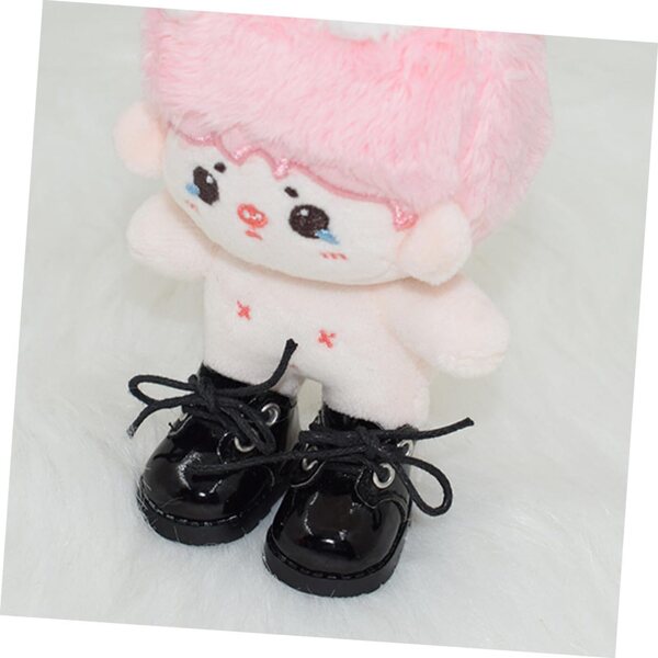 YARNOW 10 Paia Mini Scarpe in Pelle Nero e Bianco per Decorazioni e Scenografie