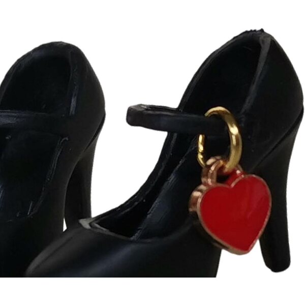 Amagogo High Heel-Schuhe im Maßstab 1:6 für 12-Zoll-Puppen, stilvolles Schwarz
