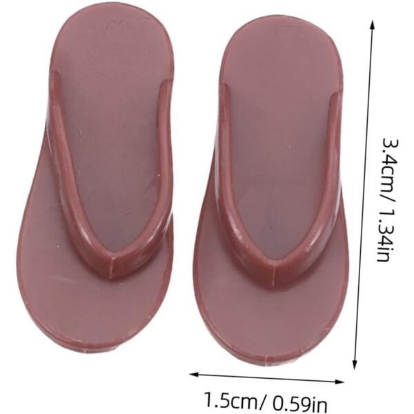 Miniatur-Sommerschuhe für Puppen, 50 Stück, langlebige Strandsandalen