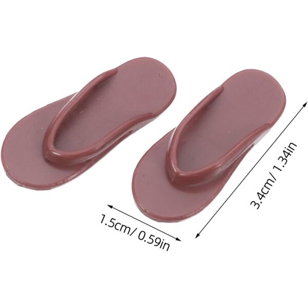 Miniatur-Sommerschuhe für Puppen, 50 Stück, langlebige Strandsandalen
