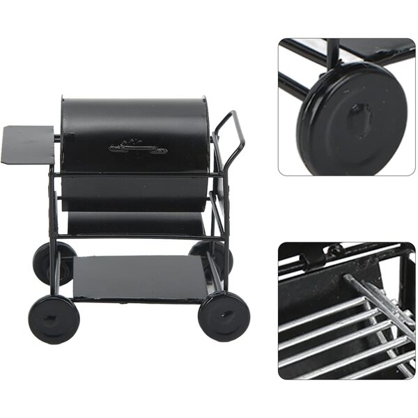 Griglia Barbecue Miniatura Ferro per Casa delle Bambole 1/12 e Auto RC 1/10
