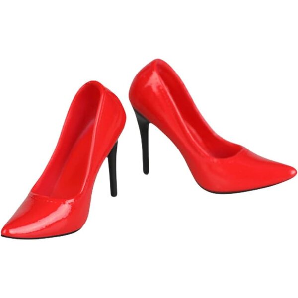 HiPlay Scarpe Tacco Alto Rosse a Punta Accessorio 1/6 per Figure Femminili da 12 pollici