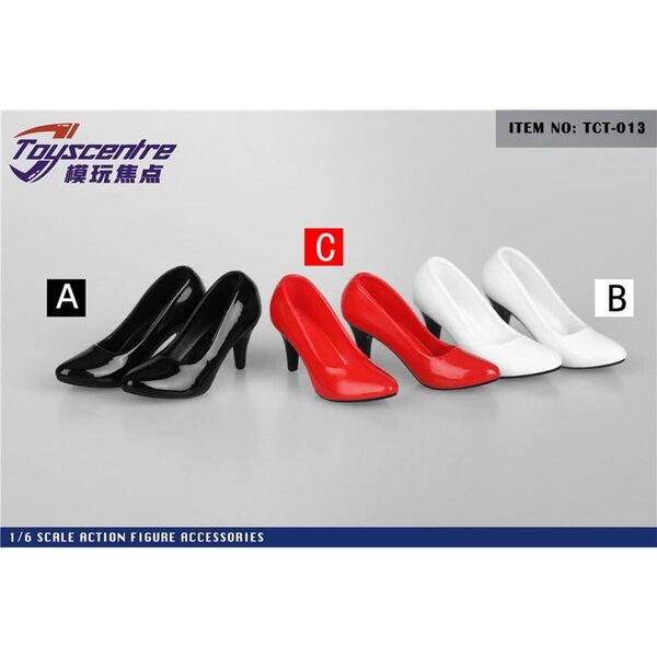 Weiße HiPlay-Schuhe mit hohen Absätzen für 1/6 Puppen – 12-Zoll-Figurenzubehör