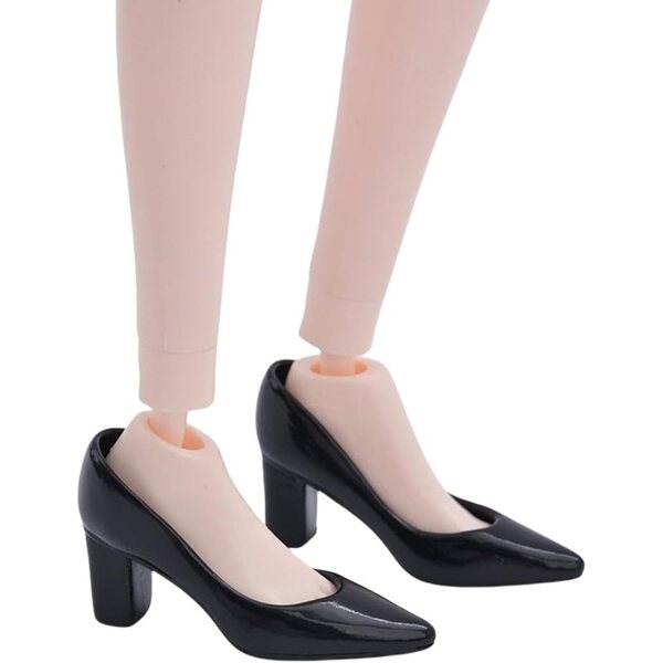 HiPlay ZYTOYS Scarpe col tacco nere 1/6 per bambola 12 pollici accessorio di qualità