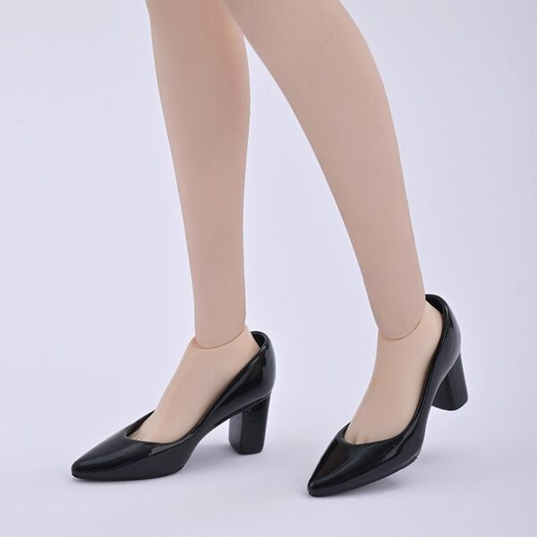 HiPlay ZYTOYS Scarpe col tacco nere 1/6 per bambola 12 pollici accessorio di qualità