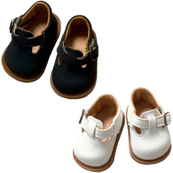 niannyyhouse 1/6 und 1/8 BJD Puppenschuhe – 2 Paar, Länge 4,9 cm
