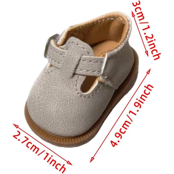 niannyyhouse 1/6 und 1/8 BJD Puppenschuhe – 2 Paar, Länge 4,9 cm