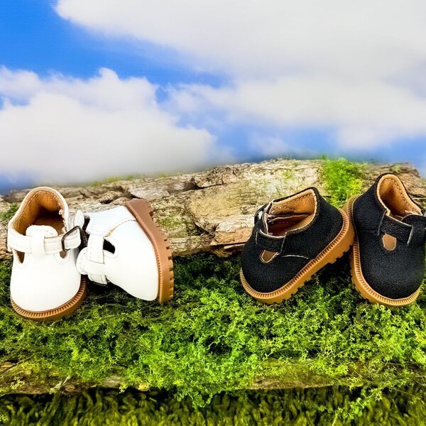 niannyyhouse 1/6 und 1/8 BJD Puppenschuhe – 2 Paar, Länge 4,9 cm