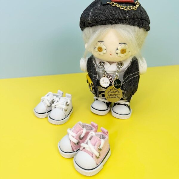 Segeltuchschuhe für Plüschpuppen 10–17 cm 1/8 BJD – niannyyhouse