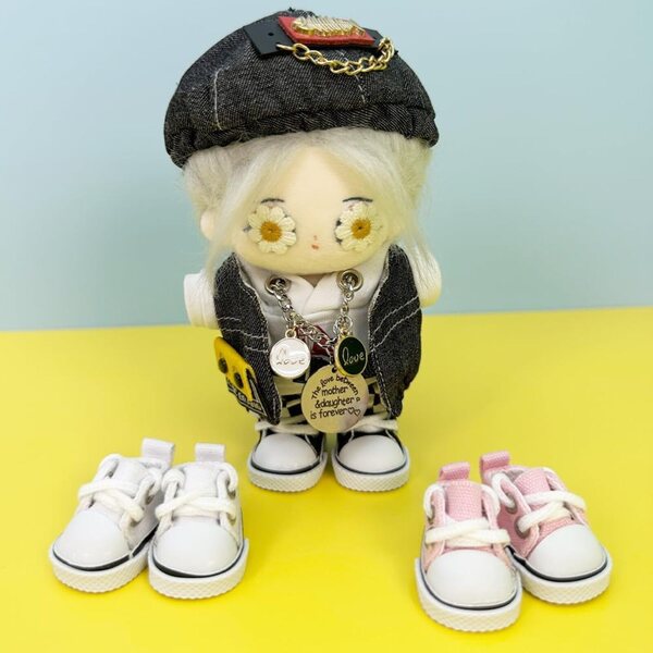 Segeltuchschuhe für Plüschpuppen 10–17 cm 1/8 BJD – niannyyhouse