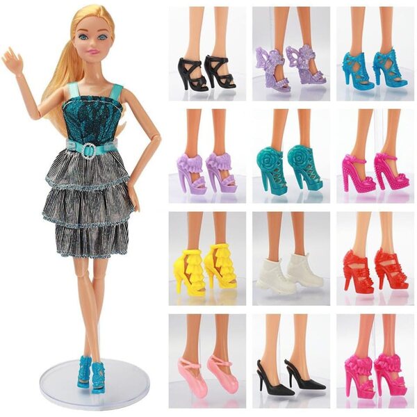 Scarpe per Bambole da 30 cm - 10 Paia Accessori Decorativi per Bambini