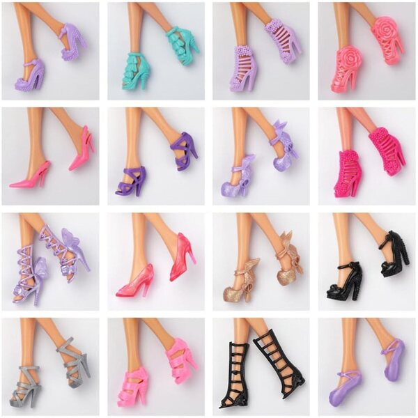 Scarpe per Bambole da 30 cm - 10 Paia Accessori Decorativi per Bambini