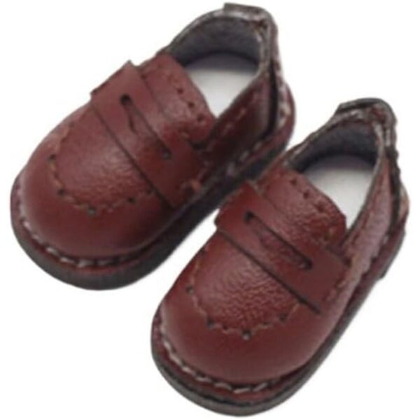 Flache Lederschuhe für Obitsu 11, OB11, 1/12 BJD Puppen – Lässige Accessoires