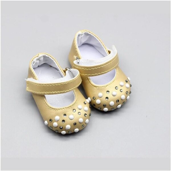 Flache Schuhe mit Schnalle für 46-cm-Puppen – Kostümzubehör für 18-Zoll-Puppen