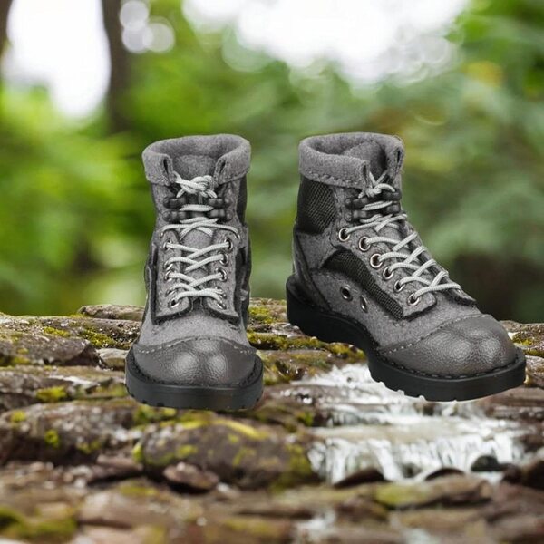PU-Lederstiefel für 1/6 Actionfigur zum Sammeln, 5 cm, im Wüstenstiefel-Stil
