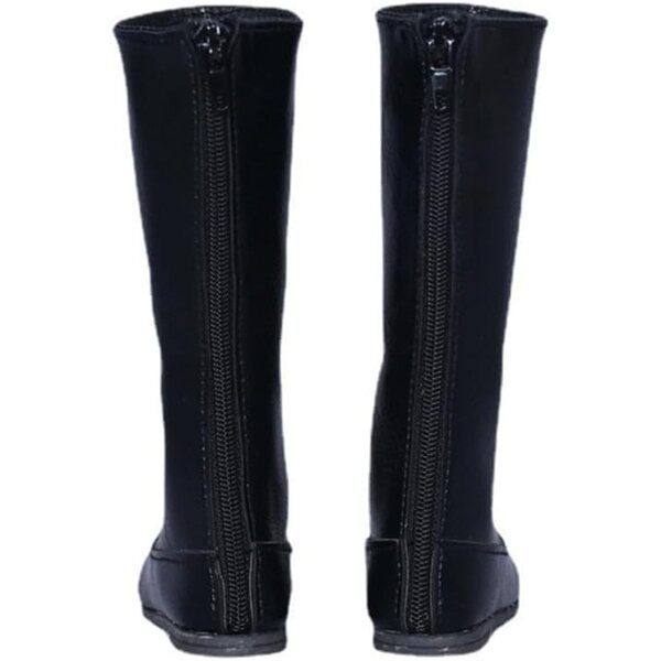 Schwarze Lederstiefel mit niedrigem Absatz für 1/3 BJD-Puppe – hochwertiges Zubehör