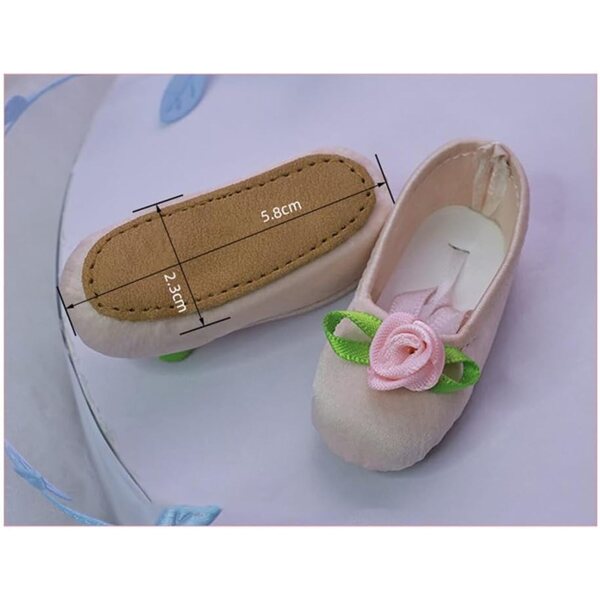 Scarpe da Ballo per Bambole BJD 1/4 18 Pollici - Scarpe Basse di Alta Qualità
