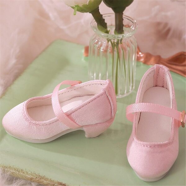 Scarpe con Tacco Alto Rosa per Bambola BJD 1/6 - Accessori Eleganti e Resistenti