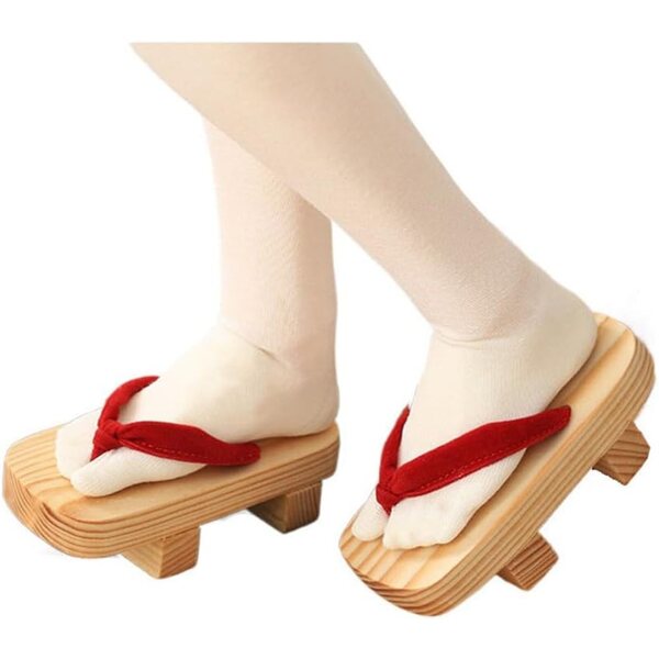 Holzclogs für 1/3 BJD Puppe, traditionelle japanische Schuhe für SD Puppen