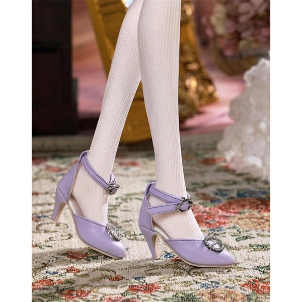 Lila Schuhe mit hohen Absätzen für 1/3 BJD-Puppe – hochwertiges Zubehör für SD-Puppen